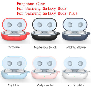 Protective Case Cover For Samsung Galaxy Buds 2019 Earphone Silicone Shockproof Case And Carabiner For Galaxy Buds Plus 2020 New