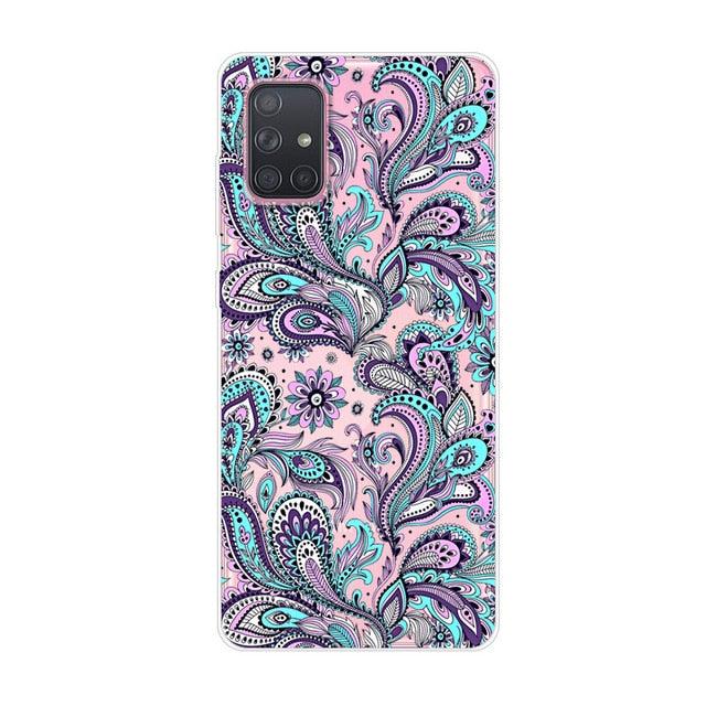 Popular Case For Samsung Galaxy A71 A51 A50 Case Soft TPU Back Cover Case For Samsung A71 Note 10 A51 Case A50 A 71 A 51 A 50